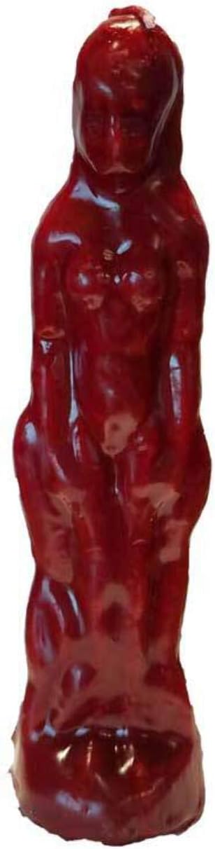 Red Female Figure Hoodoo Candle