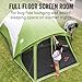Coleman 6-Person Dome Tent with Screen Room | Evanston Camping Tent with...