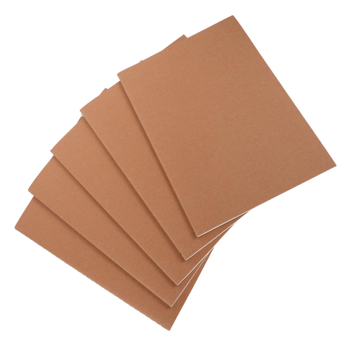 Cahier à Spirale Vierge A4 5 Pièces, Livre à Pages Blanches en Papier