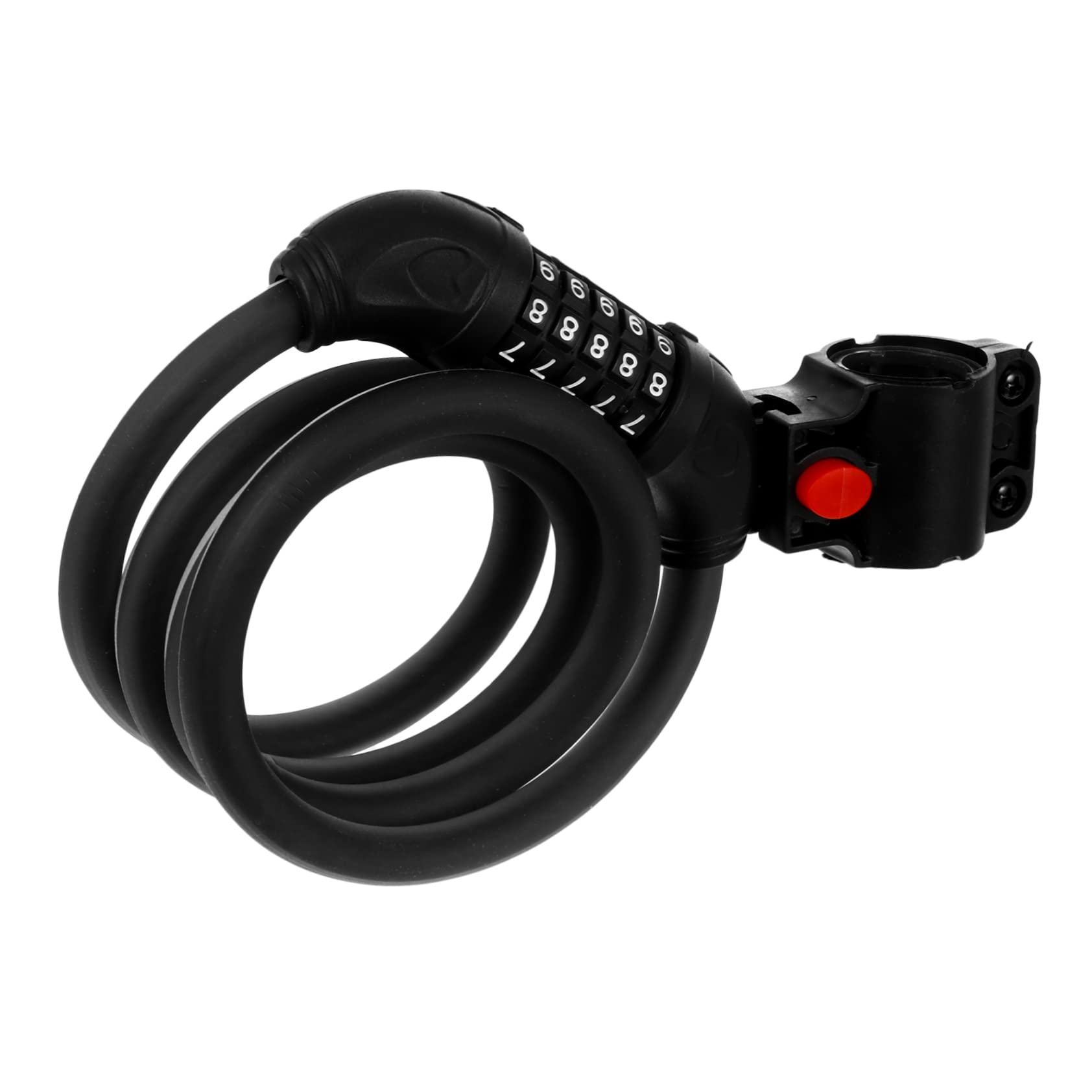 GOOHOCHY Password Lock Theft Reflective Bike Security Lock for Road and Commute Durable Cable for Helmet Bicycle Protection