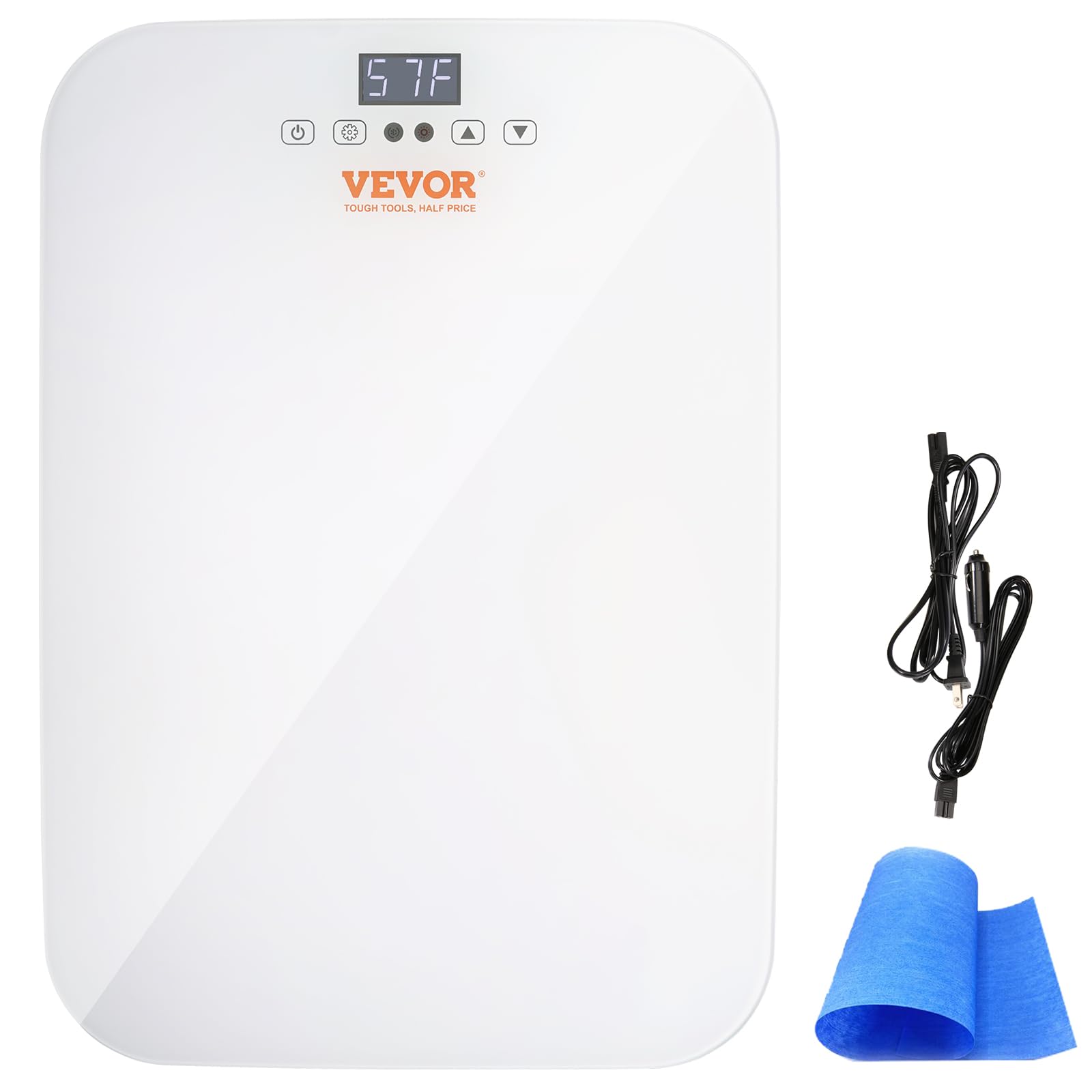 VEVOR Mini Frigorífico Cosmético 20 L 22 Latas de 330 ml Mini Refrigerador Portátil Modo de Frío y Calor Temperatura de -9~65 °C Frigorifico Pequeño para Alimentos Bebidas Medicinas Cosméticos, Blanco