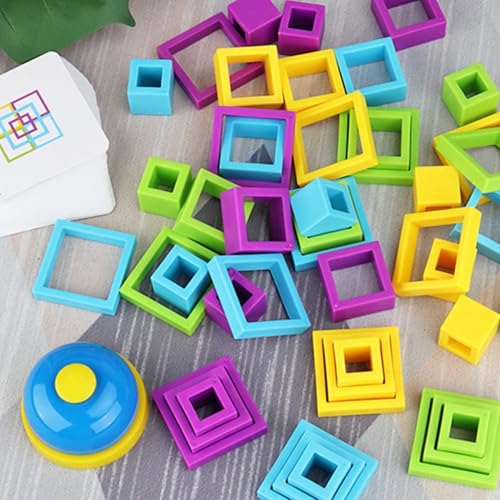 Jeu de réflexion et blocs de construction pour stimuler la concentration