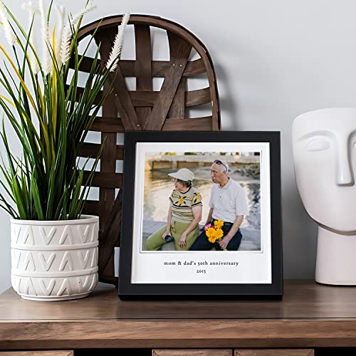 Image of Ritwika's Personalized Polaroid Wall Mount Style Photo With Message Digital Print Engineered Wooden Square Frame For Desk 17 X 17 CM Multicolor Set Of 1 (01 - Polaroid-Quote)
