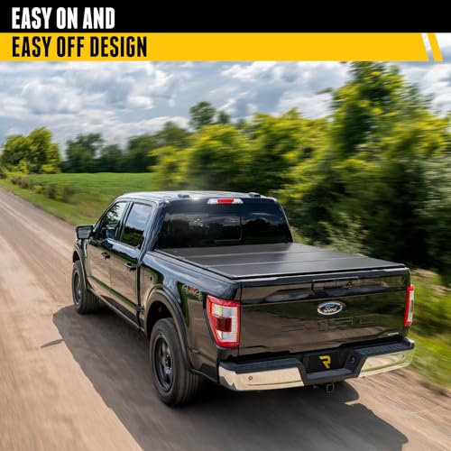 Image of RealTruck Undercover Triad Hard Folding Truck Bed Tonneau Cover | TR36010 | Fits 2020-2025 Jeep Gladiator 5' Bed (60 inch)