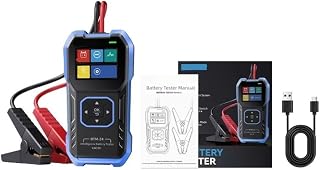 BTM-24 Car Battery Tester 12V 24V Automotive Battery Capacity Voltage Load Tester With Overvoltage Protection Reverse Polarity Protection 2.4 Inch HD Color Display For Cars Electric Vehicles