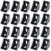 Boeray 20pcs 2028 Black Aluminum Corner Bracket for 2020 Aluminum Extrusion Profile Slot 6mm