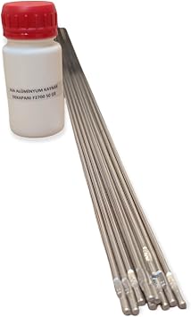 AL M NYUM KAYNAK TEL  3,2 mm 10 ADET + AL M NYUM KAYNAK DEKAPANI K K KUTU 50 gr