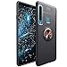 Produktbild XCYYOO für Samsung Galaxy A9 2018 Hülle mit Ring Kickstand,360 Grad Rotierenden Ring Drop Schutz FeinMatt Kratzfest Weichen TPU Cover [Arbeit mit magnetischen Auto Halterung] Tasche Schale Hardcase