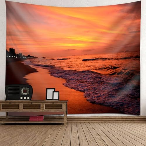 Tapiz de playa para decorar tu salón y crear un ambiente relajante