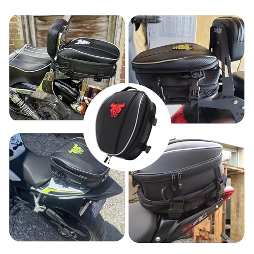 Sillín multifuncional para moto JFG RACING y bolsa de equipaje impermeable 2