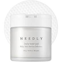Needly Daily Toner Pad I Exfoliating Pads for Face with BHA &amp; PHA(80 Pads), Deep Hydration, Pore Minimizer for Face, Centella, Tea Tree, High Volume Essence, Extra Large Cotton Pad, Korean Skin Care