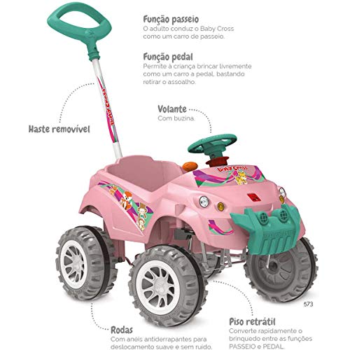 Veiculo Para Bebe, Brinquedos Bandeirante, Rosa