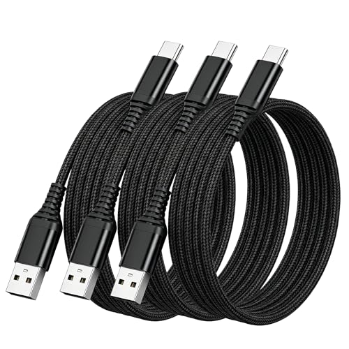 USB Type C ケーブル 2m 3本セット LpoieJun【高速データ転送(480Mbps) / 60W 急速充電】 USB-A to C 高耐久ナイロン編み スマートフォン/タブレット/ゲーム機のタイプｃ機種に対応 断線防止【映像出力不可】
