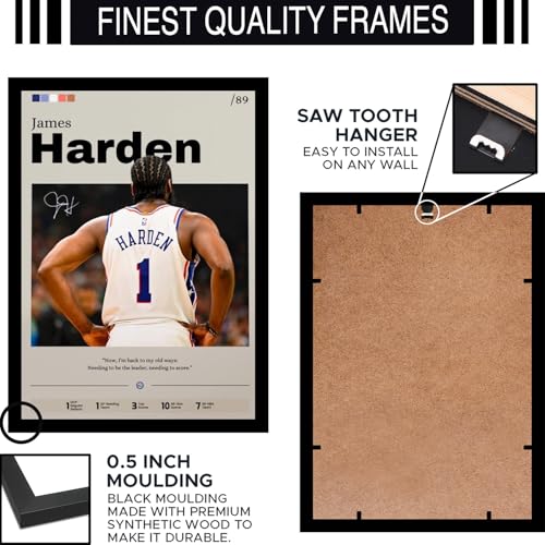 Image of BLINKART Jaylen Brown | Nba Basketball Player | Synthetic Wood Photo Framed Wall Hanging Poster For Room & Office Bedroom Living Boys And Girl Room Home Wall Hanging | 12x18 Inches