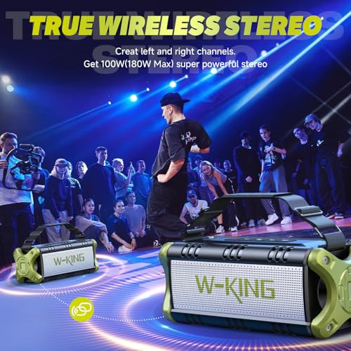 W-KING Store W-KING 90W Peak 50W RMS Portable Bluetooth Speaker - Image 8