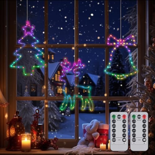 PUTINEI LED Weihnachtsbeleuchtung,3 Stück 135 LED...