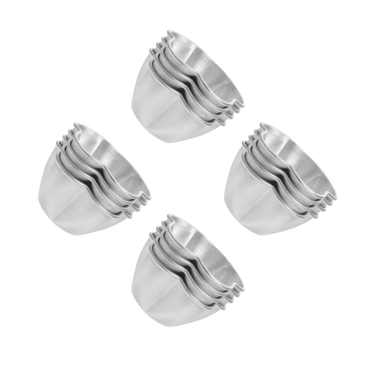 TOPBATHY Mini Magdalenas 16 Piezas mini molde pastel vasos papel con tapas moldes magdalenas para hornear bandeja para hornear empanadas moldes para tarta huevo molde para tarta