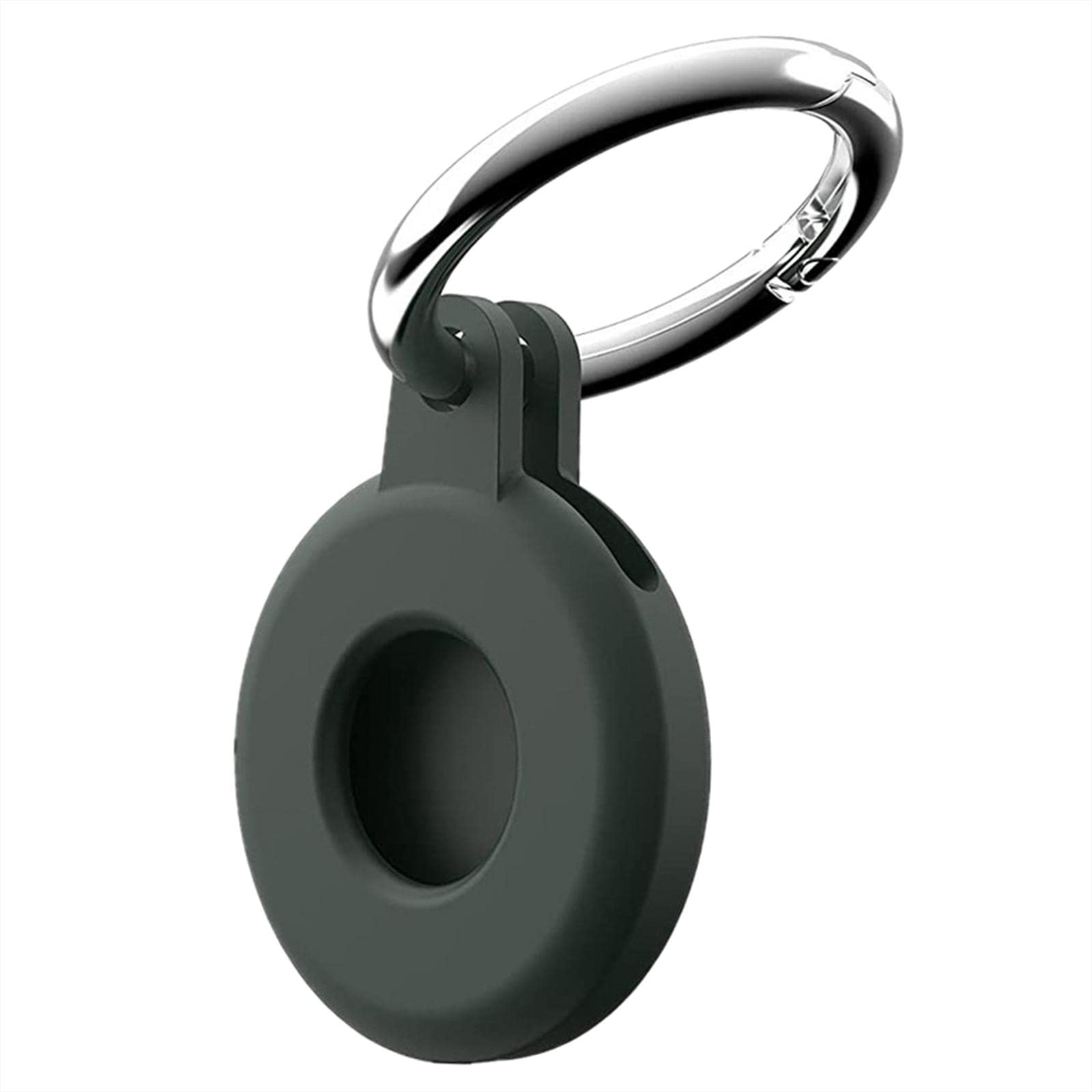 Ubervia® Silicone Protective Case Protector Compatible with Airtags Location Tracker Green-image-19