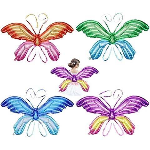 Butterfly Fairy Wings Balloons, 4PCS Colorful Butterfly Costume Cover