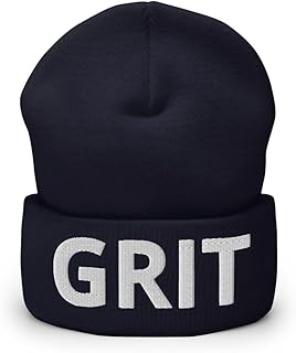 GRIT Hat (Embroidered Cuffed Beanie) Dan Campbell Grit Hat Navy