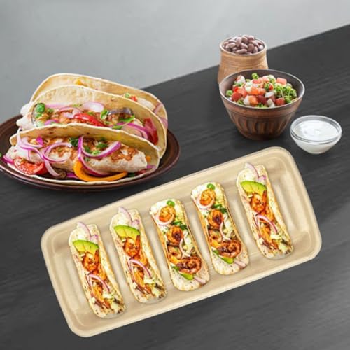 Soporte multipropósito para tacos y alimentos similares de papel beige CRAFTHROU 7