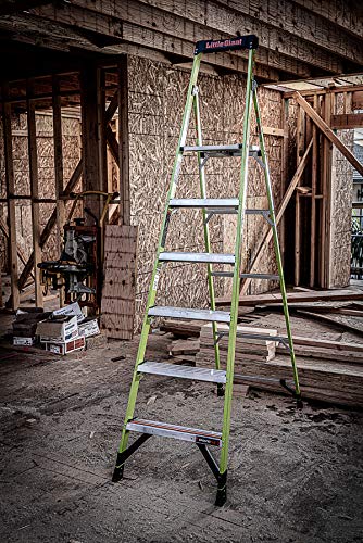 Little Giant Ladders, MightyLite, 8 foot, Stepladder, Fiberglass, Type 1A, 300 lbs weight rating, (15368-001)