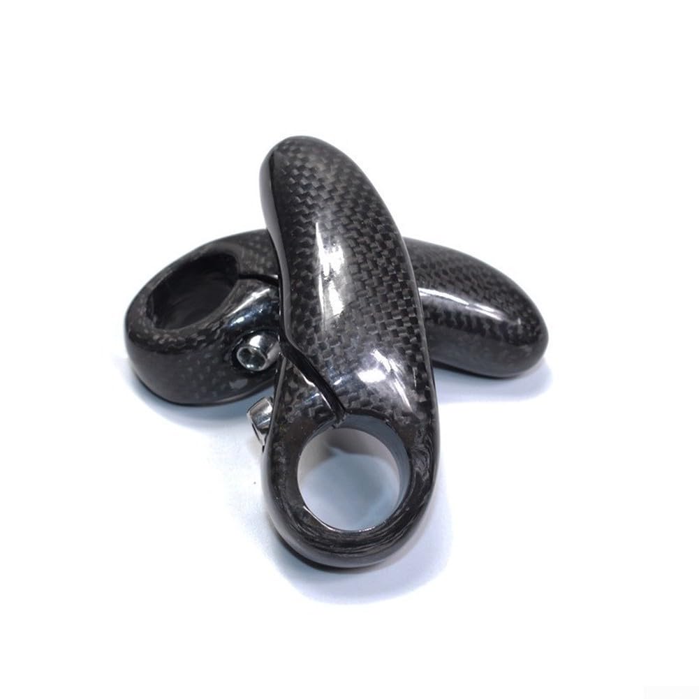 Terminali per Manubrio, in Fibra di Carbonio 3K, Nero, 90 mm, impugnature di Estensione per Manubrio della Bicicletta, con Serratura in Alluminio, per Piattaforma MTB e Ciclismo su Strada