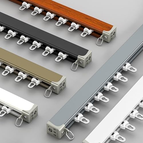 Silent 13FT Aluminum Ceiling Track System for Bedroom & Living Room | Sleek Silver Sliding Rod for Curtains, Privacy Dividers & Panels | Easy Installation & Durable Design