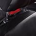 CAR PASS Luxurious Faux PU Leather Universal Seat Covers Set, Car Seat Cover Full Set Fit for Vehicles Sedan SUVs Trucks with Super 5mm Composite Sponge Inside, Airbag Compatible (Black and Red)