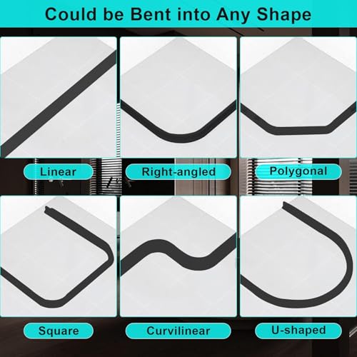 Image of Hi-Na 3ft /5ft /6ft /8ft10ft Collapsible Shower Threshold Water Dam Water Barrier for Shower and Water Stopper Keeps Water Inside Water Threshold for Wet and Dry Separation (10ft)