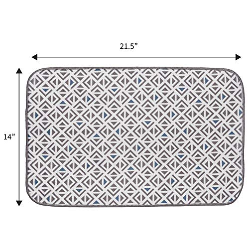 Kitchen Basics XL Microfiber Pet Bowl Feeding Mat, Anti-Skid and Absorbent, 14 Inch x 21.5 Inch - Thumbnail 2