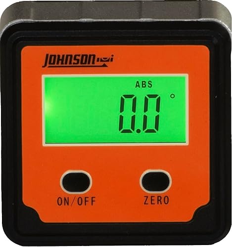 Johnson Level & Tool 1886-0000 - Localizador magnético digital de ángulo con 2 botones, naranja, 1 localizador