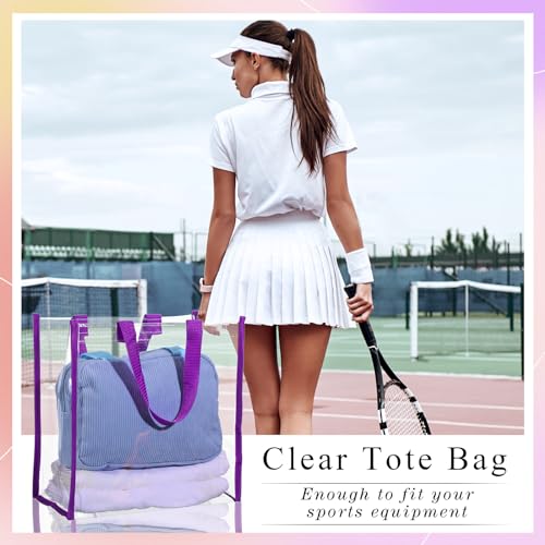 Bbto BBTO-LY3219 6 Pcs Clear Tote Bag Stadium Approved Plastic Bag Hand Bag thumb #3