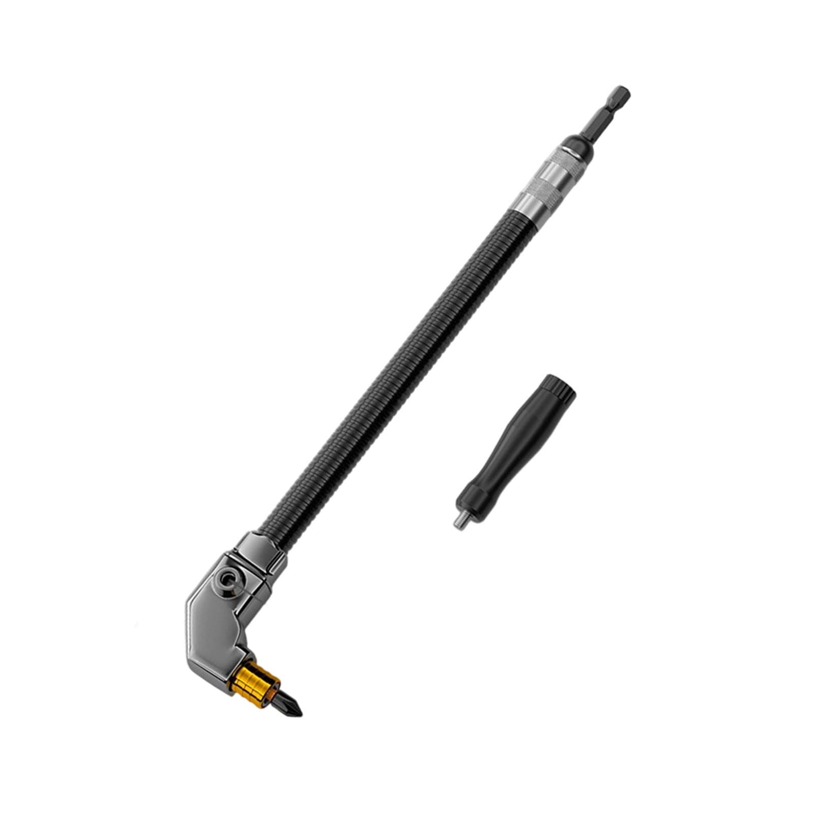Professional 90Degree Angles Drill Bit Adapter for Home Repair Projects with Comfortable Handle 6.35mm Hexagonal Interfaces Multifunction Corner Tool