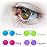 KISEER 4 Pack Colorful Contact Lens Case Box Holder Container Soak Storage Kit