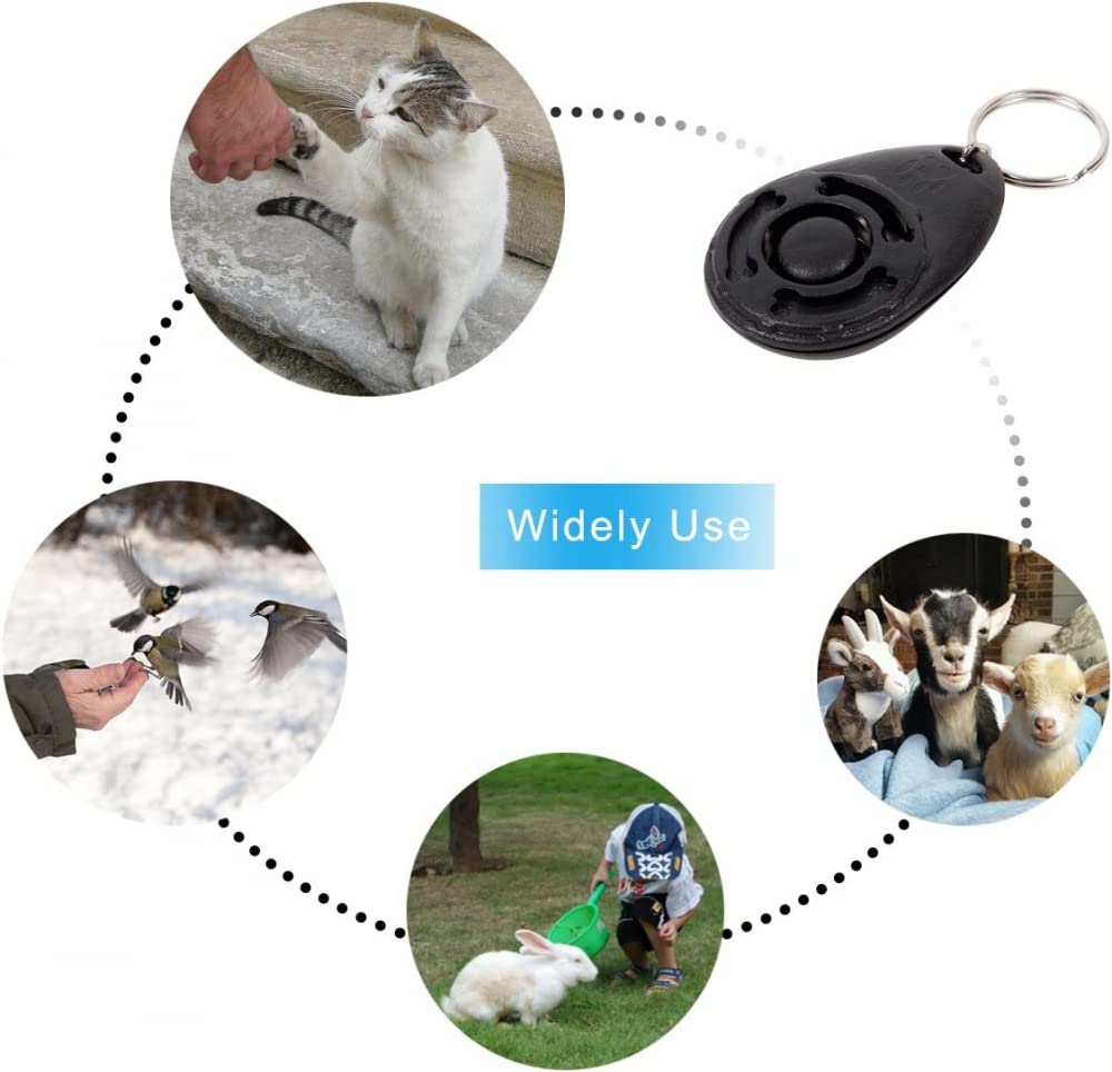 JDF Dog clicker Training, Dog clicker Training, Pulsera clicker Dog Training, Pet clicker, Dog clicker Suitable for Dog, Cat and Horse Behavior Training