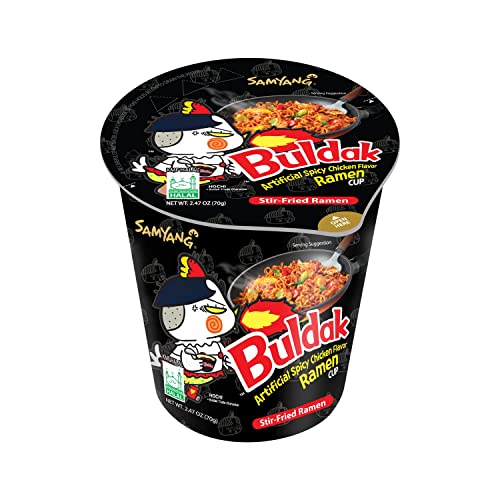 Samyang Buldak Spicy Hot Chicken Stir-Fried Cup Noodles (Pack Of 6) #TOP1