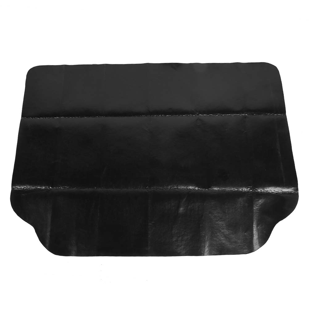 50x36in Black Outdoor Oil Barbecue Proof Environmental Protection Barbecue Mat BBQ Grill Oven Floor Mat