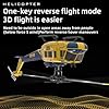 NBJIALIN RC ERA C032 UH-1 Huey Elicottero telecomandato per adulti, 1/48 Sacle 2.4G 6CH Gyro Stabilized Aircraft with Altitude Hold & Optical Flow,3D Stunt Drone (giallo)