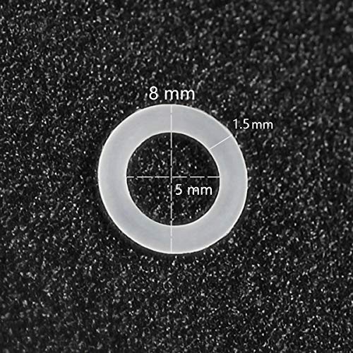Image of Rubber O-Ring Sound Dampeners for Mechanical Gaming Keyboard 144 pcs Transparent (144)