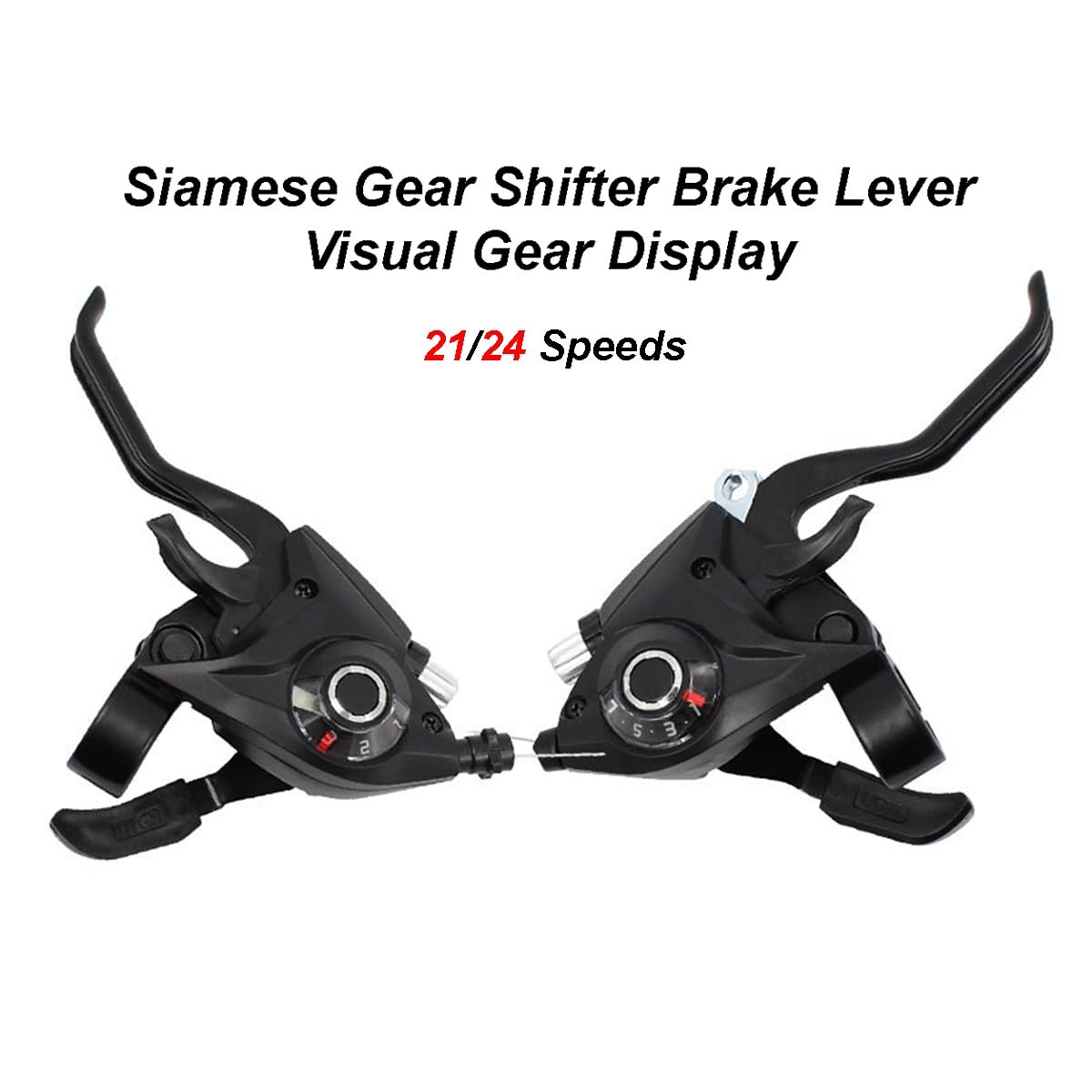 Amazon.co.jp: MTB ギア シフター ブレーキ レバー 3x7/8 21/24