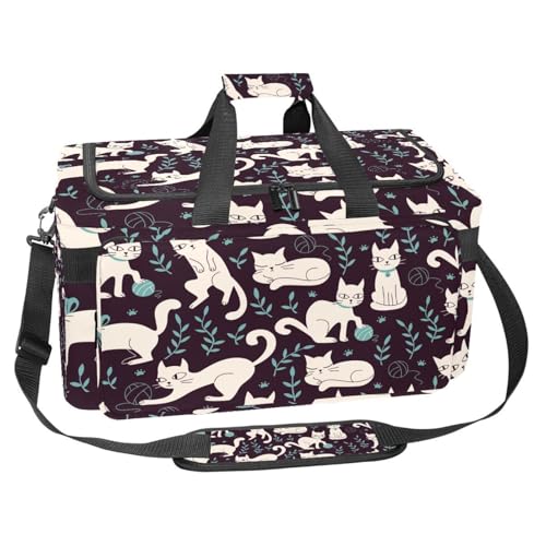 Sac de sport de 30 L multicolore motif chat et souris pour voyage