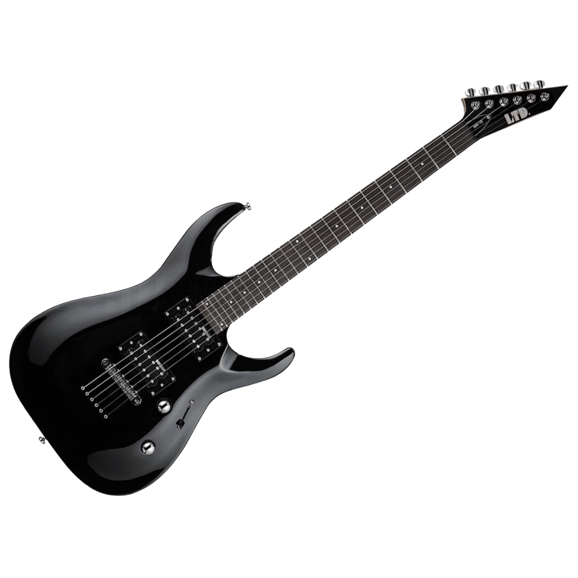 ESP LTD MH-10 Chitarra elettrica con custodia, nera