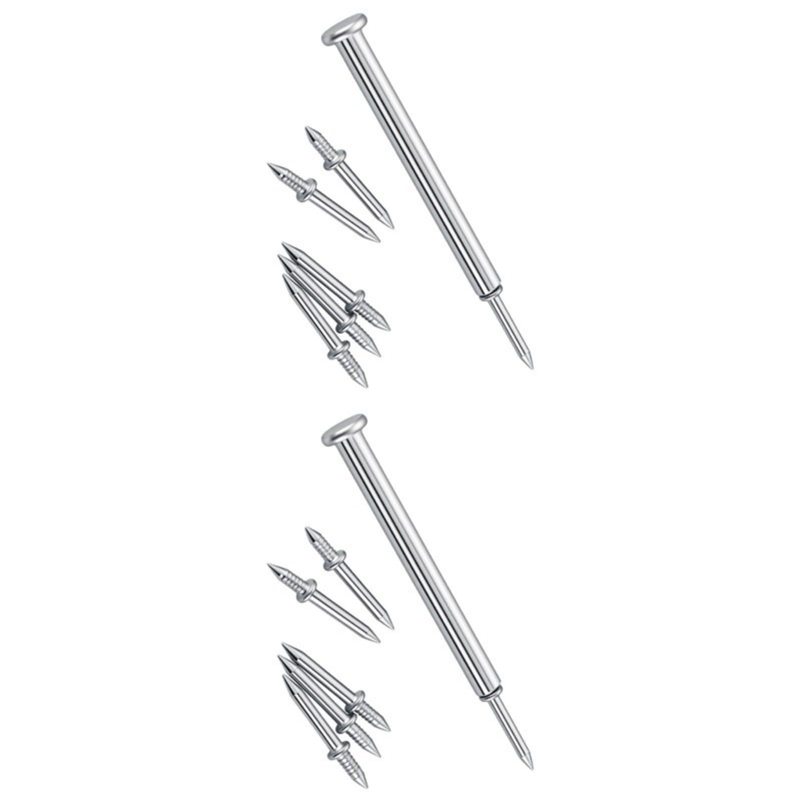 Duty Galvanized Invisible Fasteners Two Way Headless Nails for Baseboards & Woodworking Not Track Left After Removal Wooden Skirting Nails