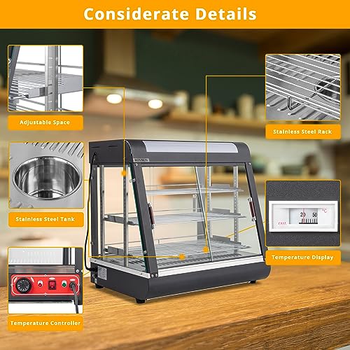 Rovsun FOOD WARMER DISPLAY-3 26 Inch Commercial Food Warmer Display Pizza Warmer thumb #1