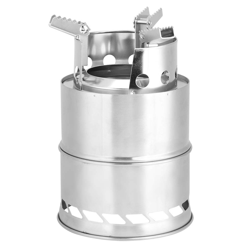 Topyond Enjoy Outdoor Cooking with Ease - Portable Folding Stainless Steel Detachable Picnic Camping Stove Cookware for Adventure Enthusiasts