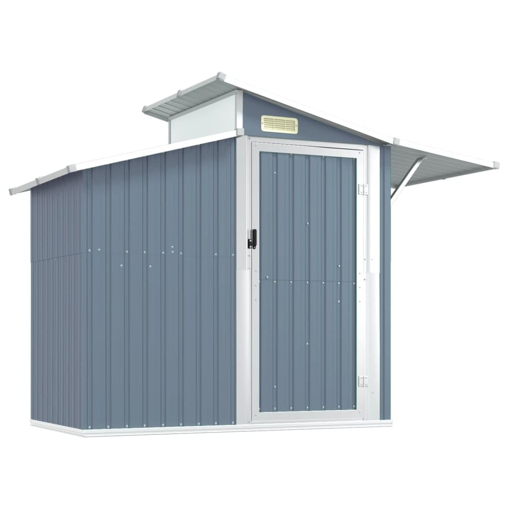 Générique Abri de Jardin Gris 270x130x208,5 cm Acier galvanisé,Maison & Jardin,Pelouses & Jardins,Vie en extérieur,Structures extérieures,Cabanes & abris de Jardin,Gris,43.8 KG,316243