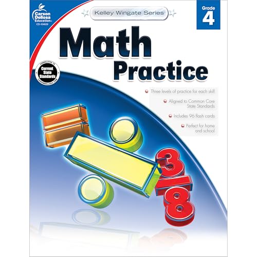 Carson Dellosa 4th Grade Math Workbook, Algebra... 1483805026 Book Cover