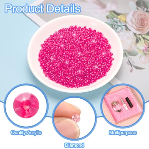 Gemas para manualidades y confeti de mesa uxcell diamantes acrílicos boda 4