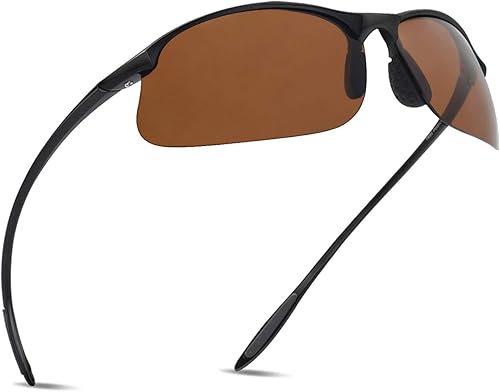 JULI - Lentes de sol deportivos polarizados para hombres y mujeres, marco irrompible Tr90 para correr, pescar, béisbol, conducir, MJ8002